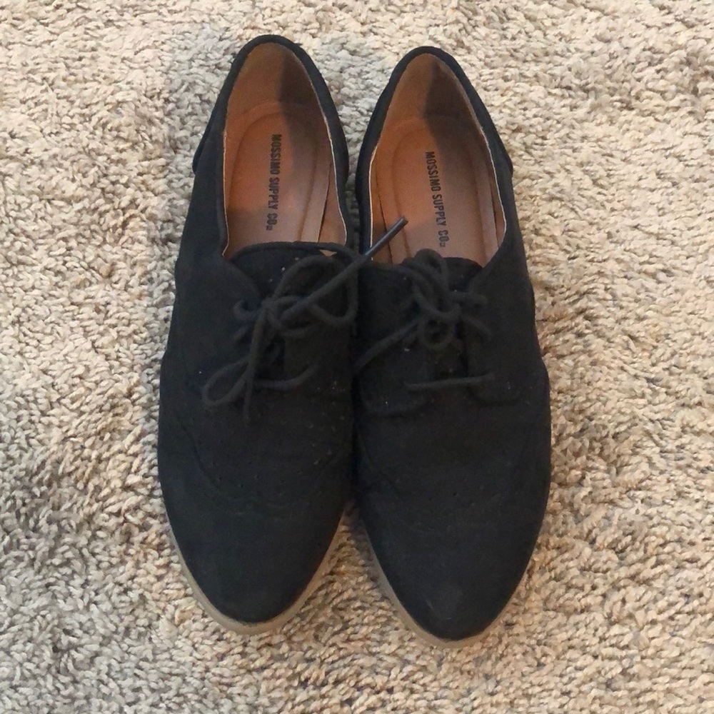 Black Suede Oxfords